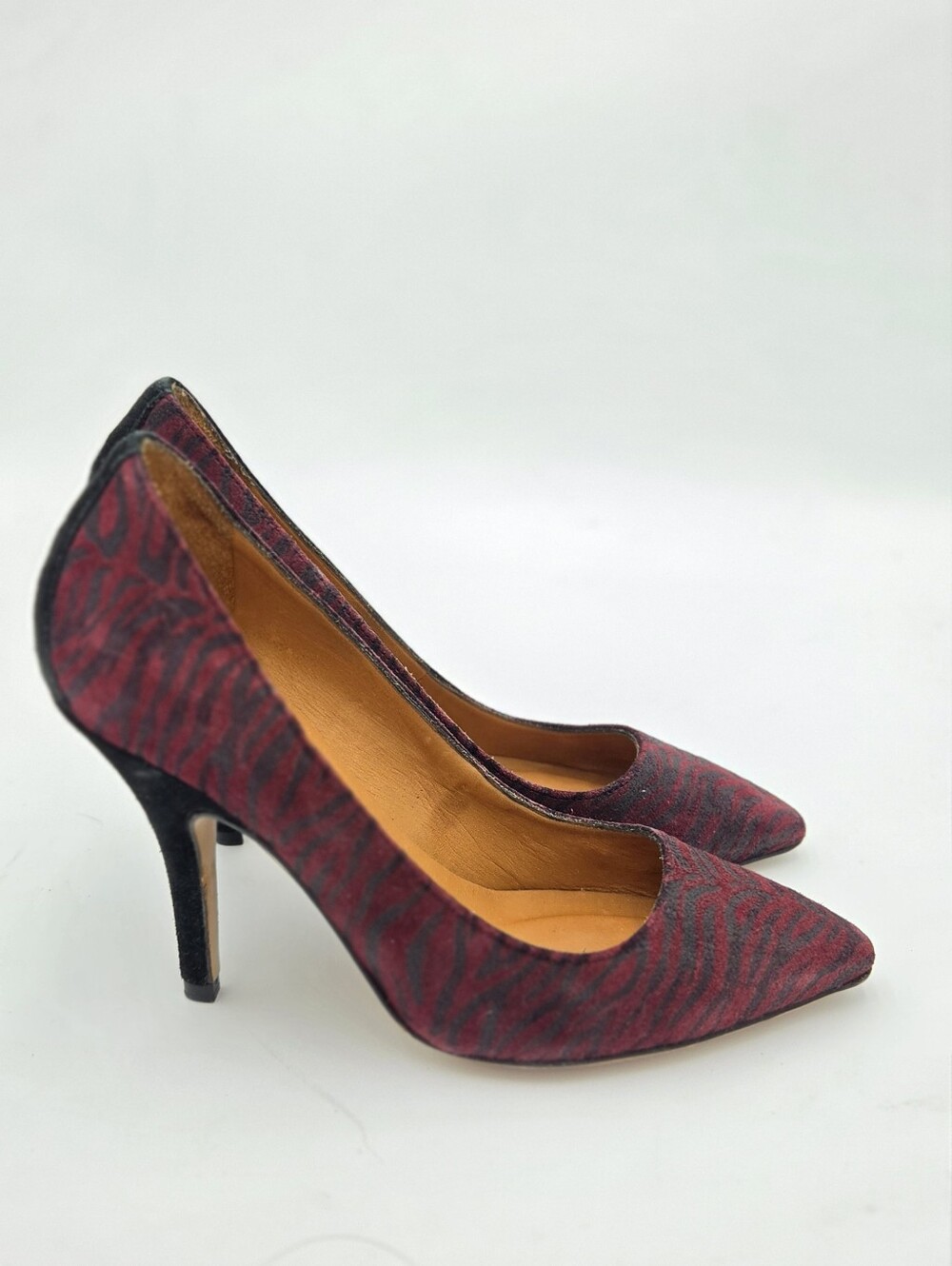 Isabel Marant size 37 US 7 Zebra-Print Suede Pointed Toe Pumps Heels